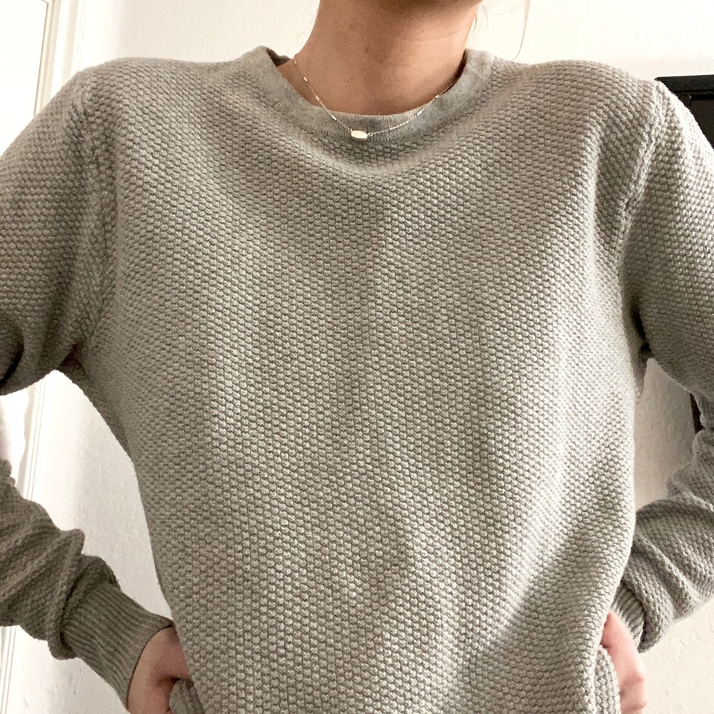 Gray sweater